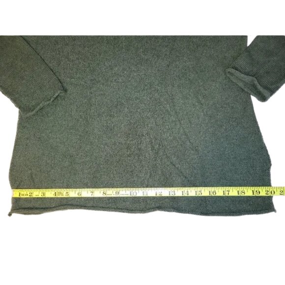 Women's Gap Green Knit Shawl Collar Sweater Size Large - Picture 3 of 11